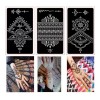Xmasir Henna - Plantillas De Tatuaje Temporales Con Purpurin
