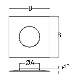 DuraVent 6DFS-TP 6 InchDuraflex Top Plate from The DuraFlex SS Series, Stainless Steel