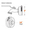 Midline Valve XUD2 Sillcock Hose Ball Valve with Lever HANDLE
