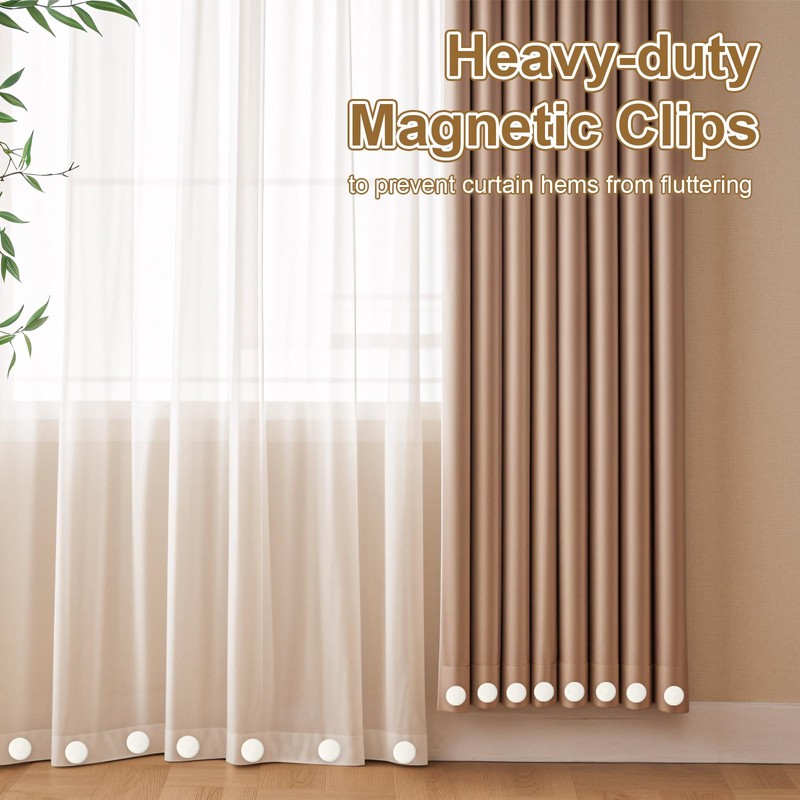 14 Pcs Magnetic Shower Curtain Weights,Round Shower Curtains Magnets, Heavy