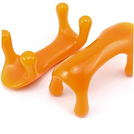 COLLBATH 3Pcs Resin Massage Scraping Plates Body Massager with Smooth Edges Portable Gua Sha Tools for Back Neck Shoulders Face Relief