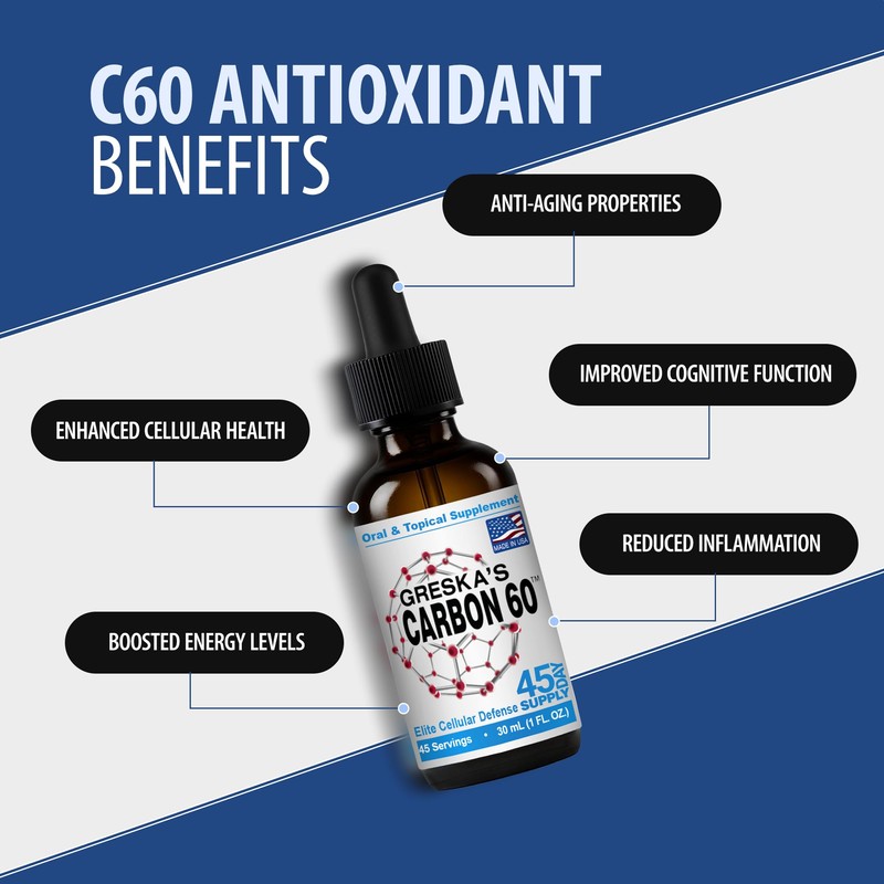 Greska's Carbon 60 in Organic Sunflower Oil - 45 Day
