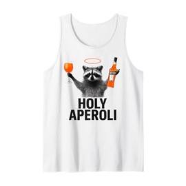 Holy Aperoli - Funny Raccoon Party Tank Top