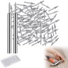 Ovveroche 100Pcs Double-Head Skirting Thread Seamless Nail, Skirting Line Without