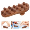 Healeved Wood Acupoint Massage Brush Handheld Body Therapy Tool for