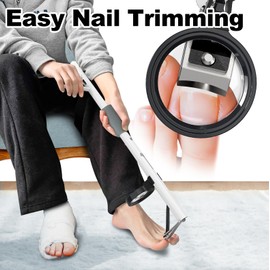 0709 4 ILOKNZI Toenail Clippers with Long Handle (XS-50 cm with Magnifying Glass)