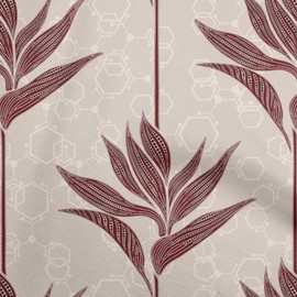 oneOone Velvet Maroon Fabric Dotted Floral Quilting Supplies Print Sewing Fabric by The Yard 58 Inch Wide