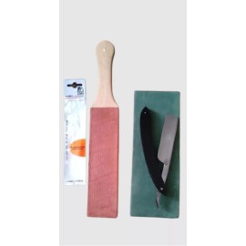 Navaja De Barbero Lobo Paquistaní,afilada+asentador Afilador