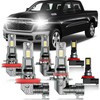 HUOKEDS for 2019-2025 Dodge Ram 1500 Fog Lights Bulbs Combo,