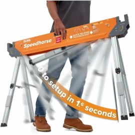 Bora Portamate Speedhorse Sawhorse - Single Piece Table Stand with Folding...
