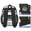 ZORFIN Clear Backpack for School: Large Clear Bookbag - Heavy
