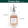 BathAce Coffee Syrup Dispenser for Coffee Bar, Clear Glass Syrup