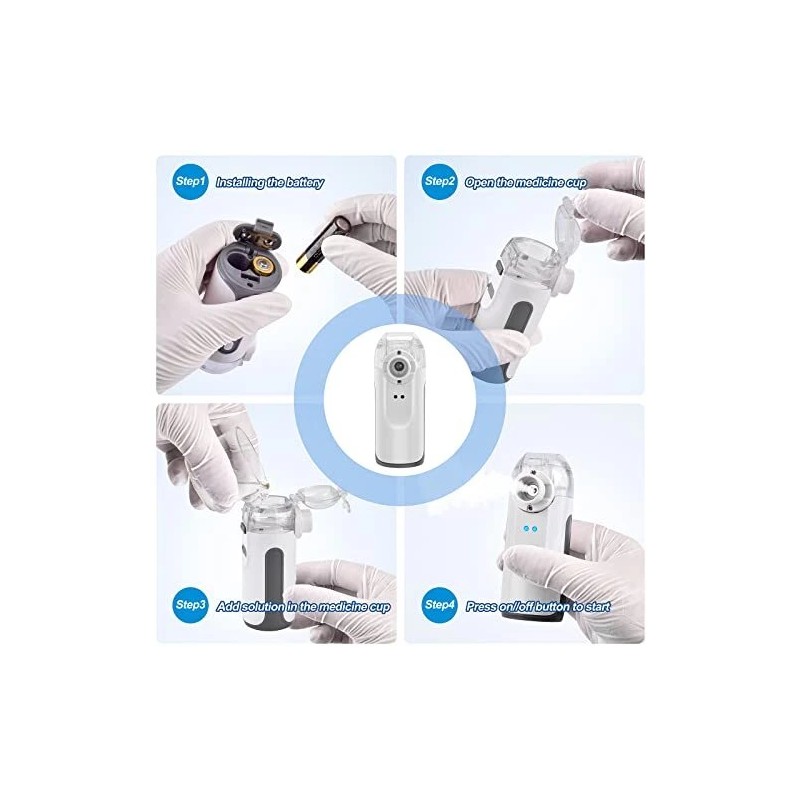 Portable Nebulizer - Mini Nebulizer Machine,Handhe<wbr/>ld Nebulizer for Breathing ...