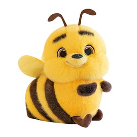PEACH CAT Bee Stuffed Animal 9" Cute Bee Plush Soft Plushies Toys Gifts for Kids Yellow