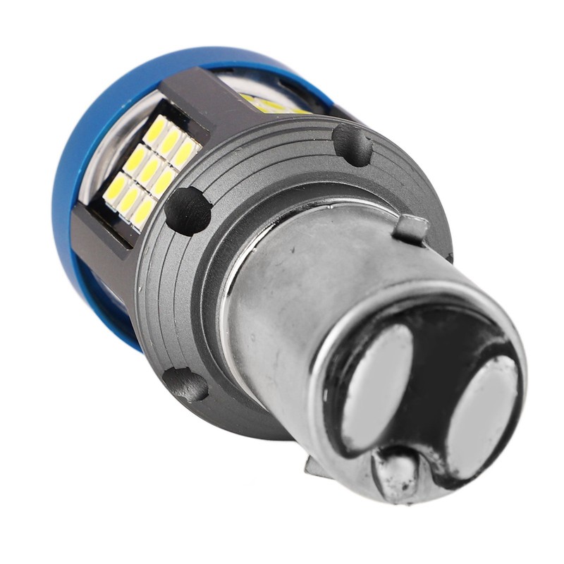LED Motorcycle Headlight Bulb White High Brightness Wide View Aluminium