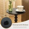 Fultyle Round Side Table, Small Drink Table for Small Spaces,