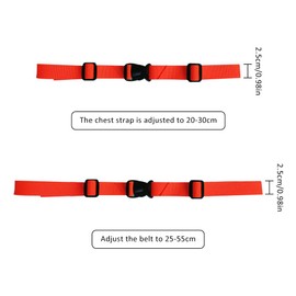 Helweet Adjustable Chest Strap Backpack, Strap for Backpack, Nylon Chest Strap, Chest Strap for School Bag, Suitable for Adults, Children, Suitable for Jogging and Hiking, Pack of 4