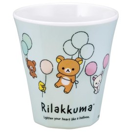 Skater MTB2 Tumbler, 9.1 fl oz (270 ml), Melamine, Cup, Kids, Unbreakable, Rilakkuma Fluffy Balloons,