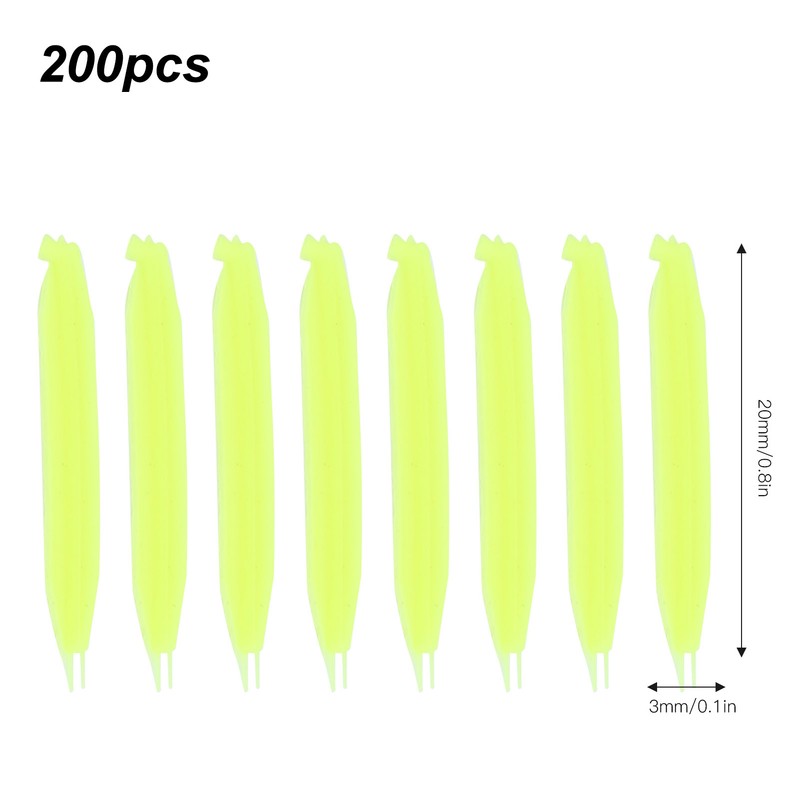 2 Bag Rubber Fishing floats Floating Fish Drift Flat Tail