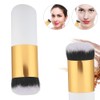 Professioneller Foundation-Puderpinsel, Runder Kopf, BB-Creme, Kosmetik-Make-up-Pinsel Zum Mischen von Flüssigkeit,