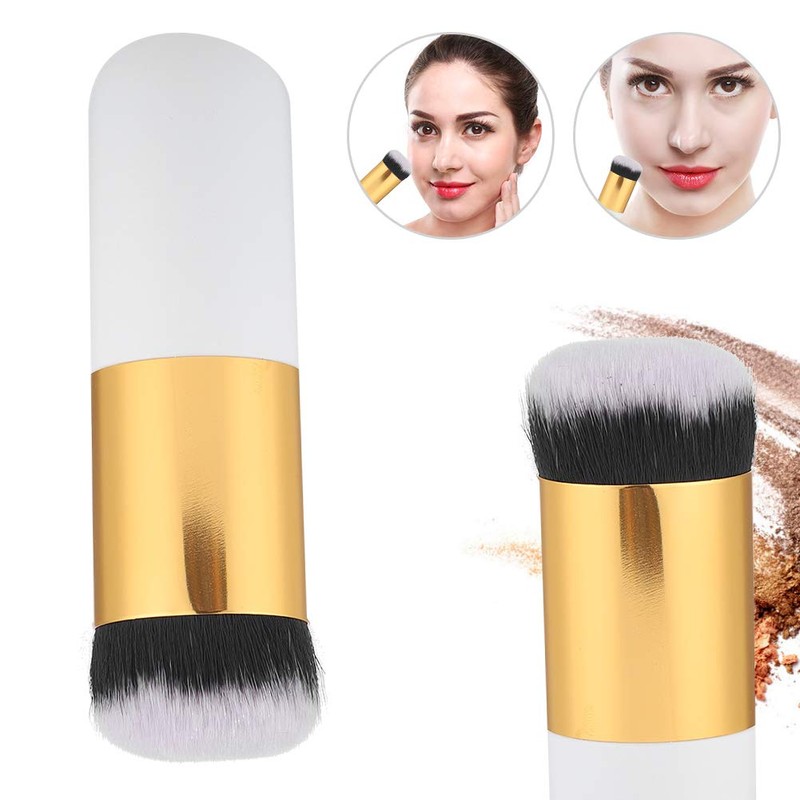Professioneller Foundation-Puderpinsel, Runder Kopf, BB-Creme, Kosmetik-Make-up-Pinsel Zum Mischen von Flüssigkeit,