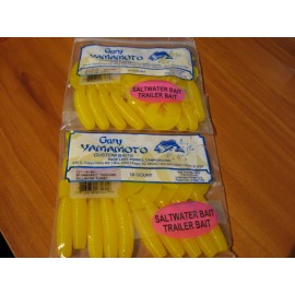 Gary Yamamoto Fishing Baits 4" Saltwater Spinnerbait Trailer Grub / Solid Yellow