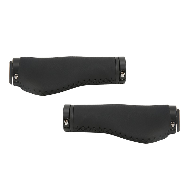 Black Flat Bicycle Handlebar Grips Soft Handle Sleeve Cover Mountain