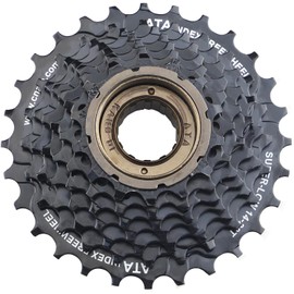 ZUKKA Bike Freewheel, 6-Speed Bicycle Cassette 14-28T Gears Sprocket for Teeth Sprocket for Mountain Bikes Road Bikes Folding Bikes MTB Bicycle Part Black