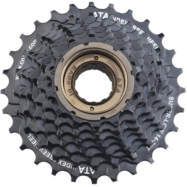 ZUKKA Bike Freewheel, 6-Speed Bicycle Cassette 14-28T Gears Sprocket for