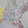 5D Embossed Summer Nail Stickers for Nail Art Self-Adhesive Shell