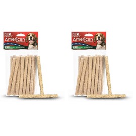 Pet Factory American Beefhide 5" Munch Mini Rolls Dog Chew Treats - Natural Flavor, 18 Count/2 Pack