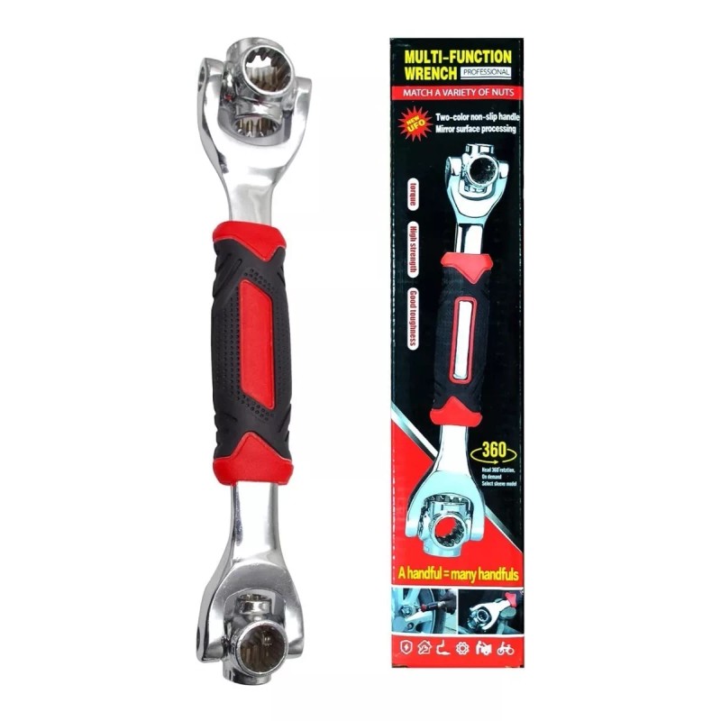 Alopor Llave De Tuercas Multiuso 48 En 1 Con Giro