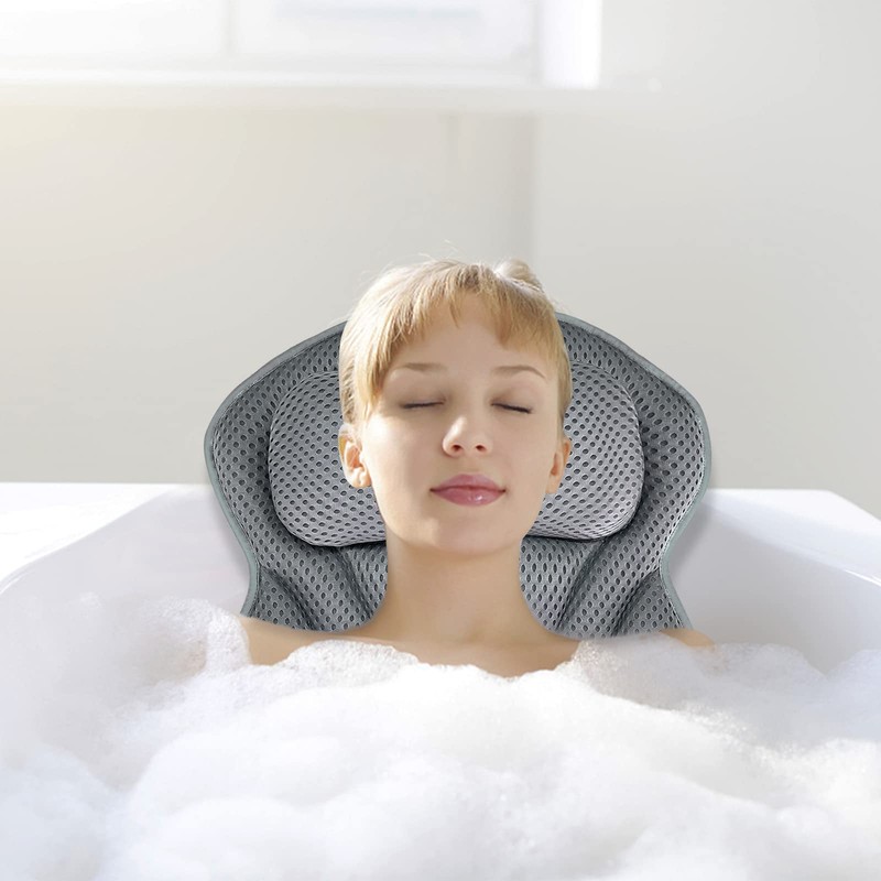 Purpledi Bath Pillow, Bath Pillow as Neck and Neck Pillow