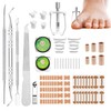 134Pcs Eingewachsene Zehennägel Set Nagelspange Fußnägel Zehennagel Korrektur Zehennagel Eingewachsen