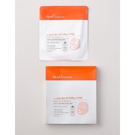 MediAnswer [메디앤서] 리얼 스킨핏 콜라겐 마스크 1박스 (4매입) [Medienser] Real Skin Fit Collagen Mask 1 Box (4 Pieces)