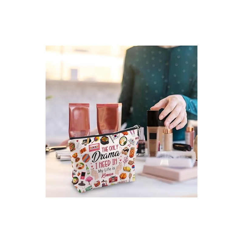 Bolsa de maquillaje de viaje, regalos de viaje para mujeres,