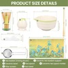 7Pcs Matcha Whisk Set Includes Ceramic Matcha Bowl with Spout