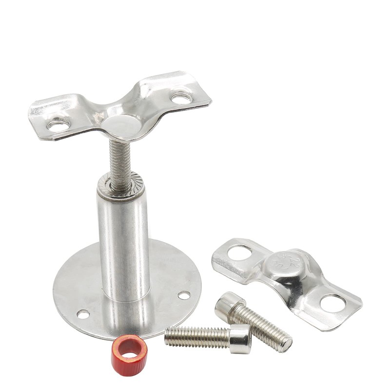 Piutouyar 2 Pcs Stainless Steel Wall Mount Ceiling Mount Pipe