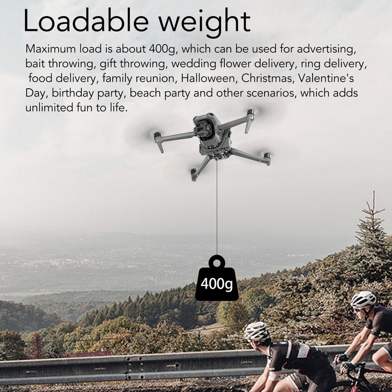 Drone Drop Release Device 0.4kg Load Bearing Light Sensitive Control