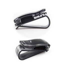 GLINMART Glasses Holder for Car – Easy Access, Quick Install, Strong Grip, Black