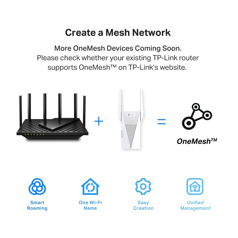TP-Link AX3000 WiFi 6 Range Extender Signal Booster for Home(RE715X),
