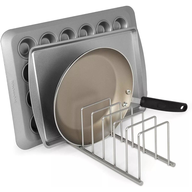 Escanver Organizador Cocina Sartenes Tablas Bandejas Alacena Plata