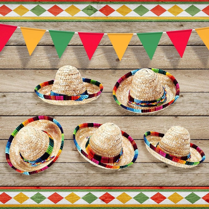 2 Pack Bearded Dragon Sombrero Hats - Lizard Cinco De