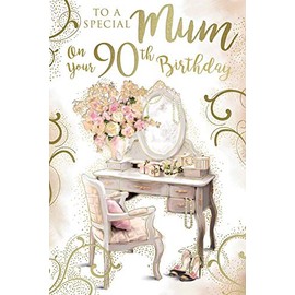 to A Special Mum On Your 90th 90 Dressing Table Design Happy Birthday Card