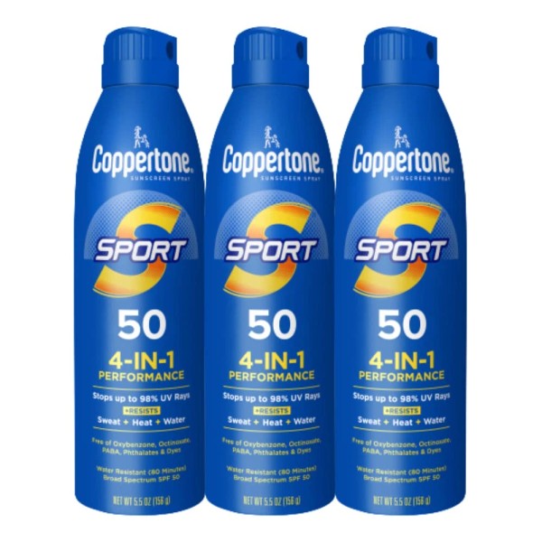 Does not apply Sport Sunscreen Spray SPF 50, Sweat, Heat