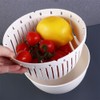 Vctitil Salad Cutter Bowl,Multi-Functional Fast Salad Cutter Bowl,Rotatable Chopping Tool