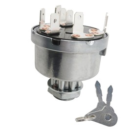 New Upgrade 82849085 Ignition Key Switch for Ford Tractor 420 4400 445 445A 445C 445D 450 4500 455 455C 455D 4600 4610 4630 4830,Replace for 5NN11N572A D1NN11603B E7NN11N501AC