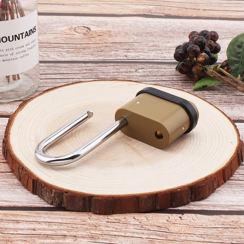 HOJLKLD 4 Digit Combination Lock, Heavy Duty Combination Padlock with