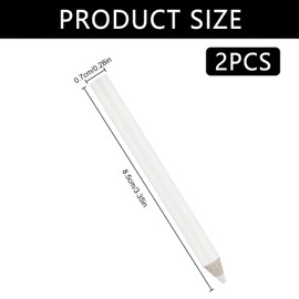 Tabanzhe 2 Pcs Nail Whitening Pencil, 2-in-1 White Nail Pencil French Manicure Pen with Cuticle Remover Cap for DIY Nail Art