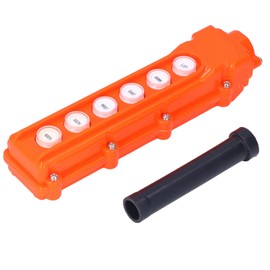 Crane Pendant Button Switch,Remote Control Station Up-Down Switch Rainproof Handheld Hoist Crane Pendant Control Station Box 220V/500V